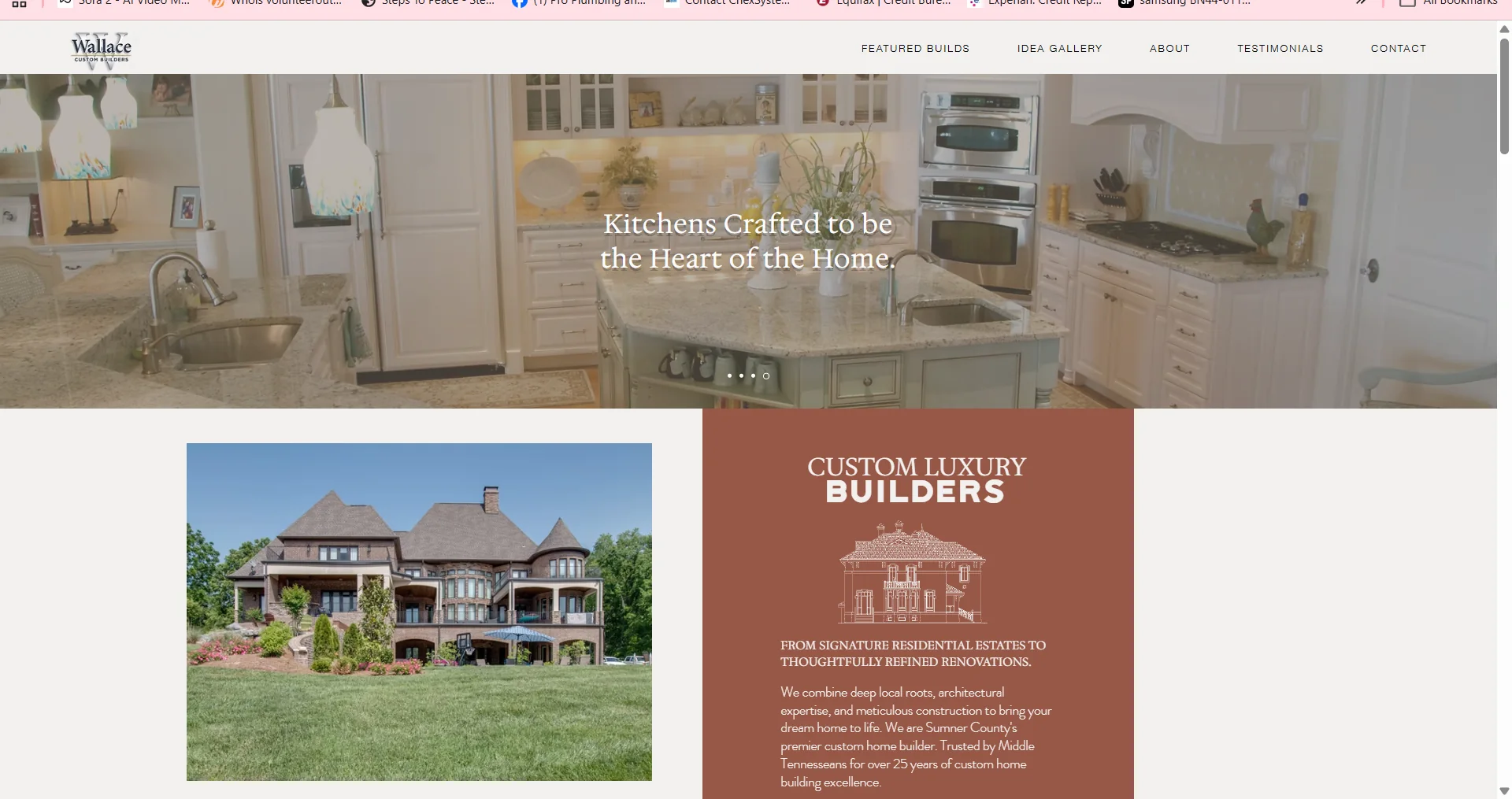 Responsive website design portfolio preview