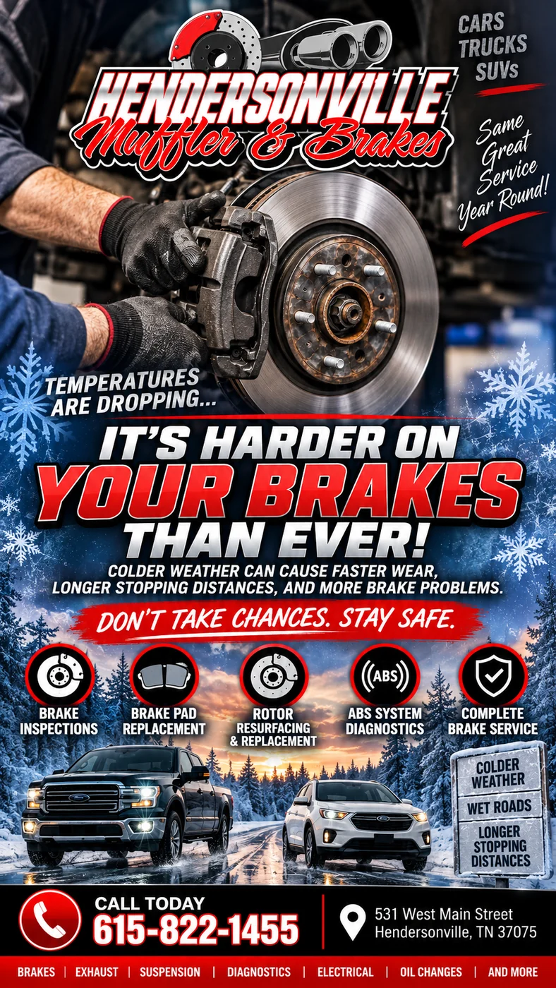 Actual Hendersonville Muffler and Brakes advertising creative
